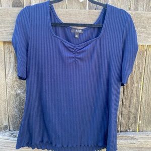 Navy Blue Blouse